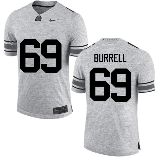 Ohio State Buckeyes #69 Matthew Burrell Men High School Jersey Gray